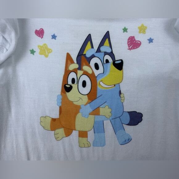 Little Sleepies Bamboo Bluey & Bingo Graphic Flutter Bodysuit Size 18-24 Months - Picture 3 of 6